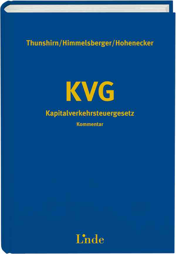 KVG | Kapitalverkehrsteuergesetz