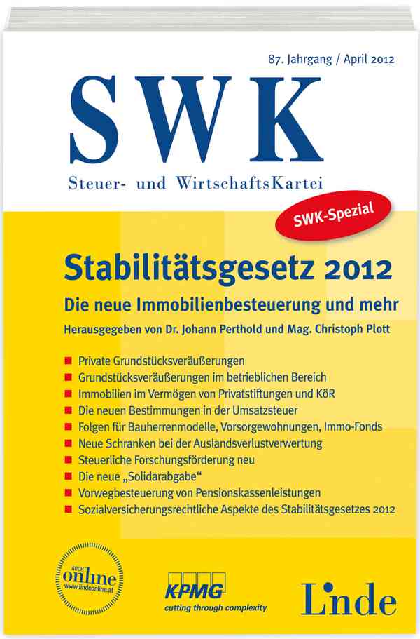 SWK-Spezial Stabilitätsgesetz 2012