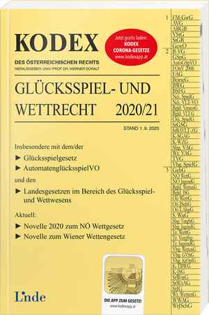 KODEX Glücksspiel- und Wettrecht 2020/21
