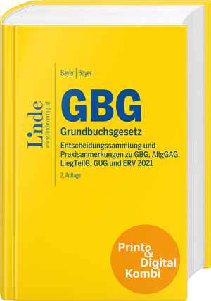 GBG | Grundbuchsgesetz (Kombi Print&digital)