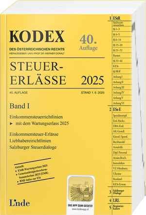 KODEX Steuer-Erlässe 2025, Band I