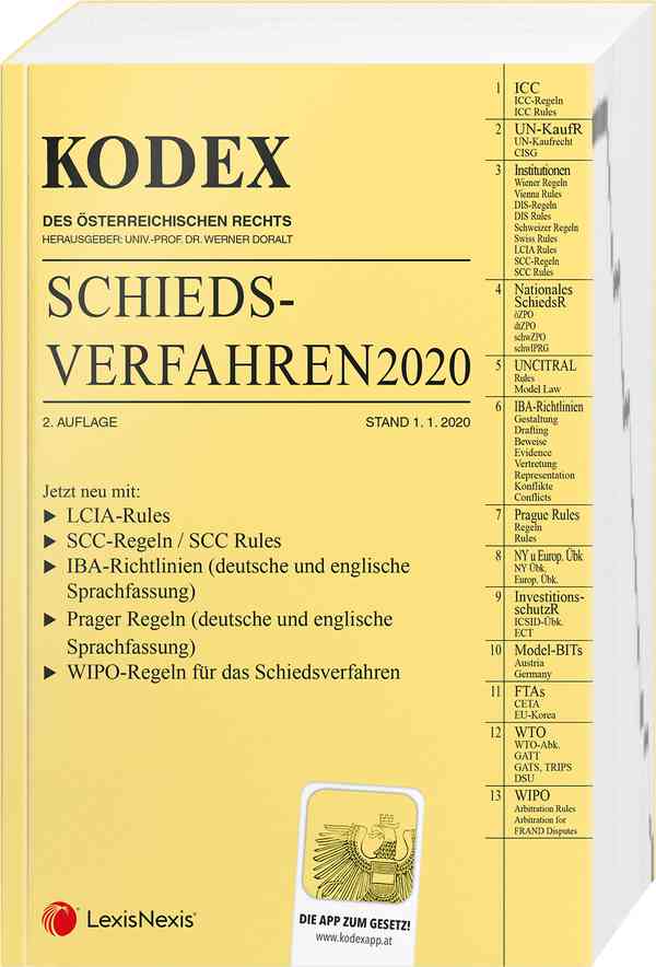 Kodex Schiedsverfahren 2020