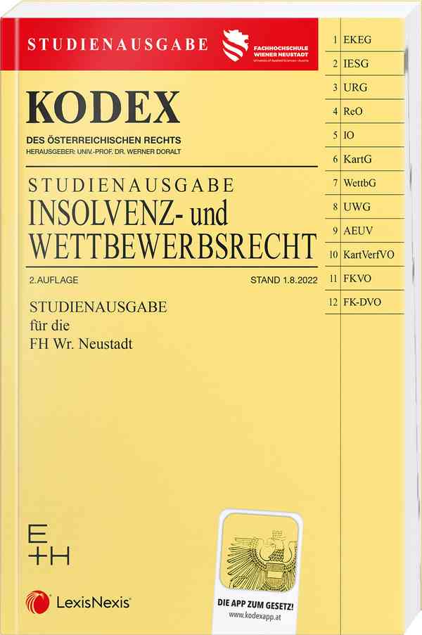 Kodex Insolvenz- und Wettbewerbsrecht Studiena