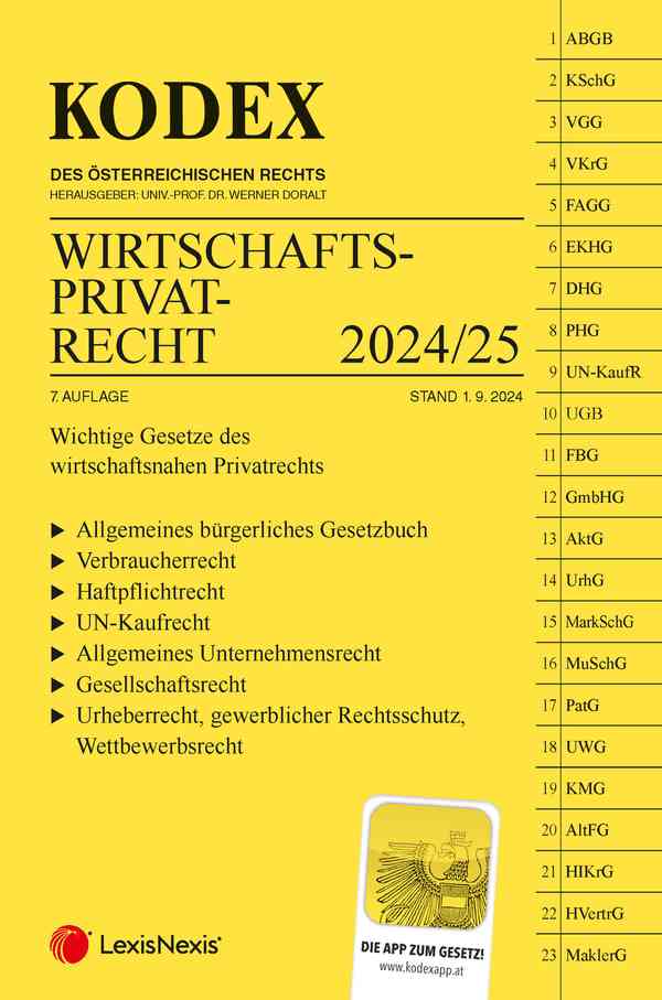 Kodex Wirtschaftsprivatrecht 2024/25