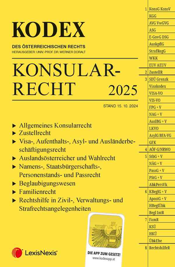 Kodex Konsularrecht 2025