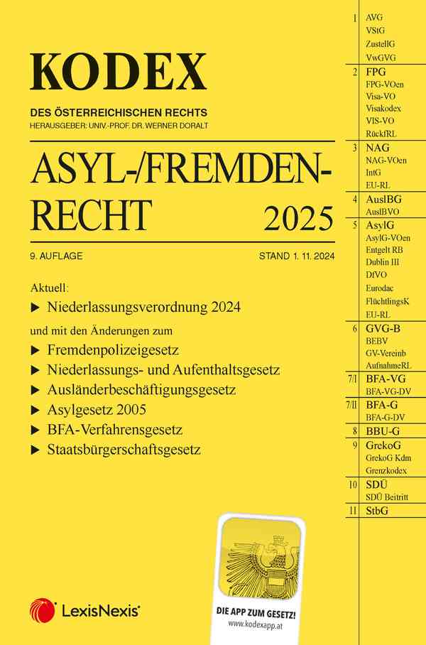Kodex Asyl- und Fremdenrecht 2025