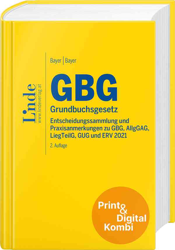 GBG | Grundbuchsgesetz (Kombi Print&digital)