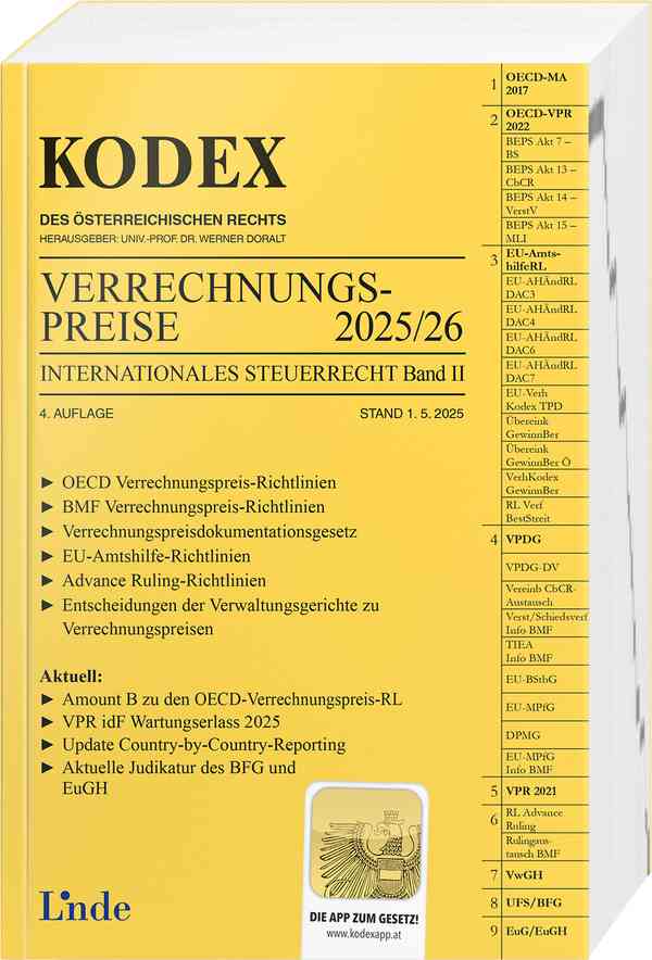 KODEX Verrechnungspreise 2025/26