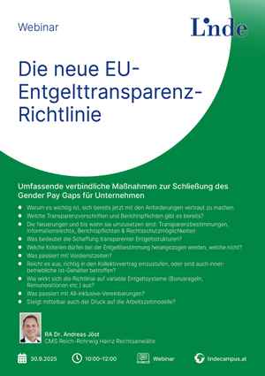 Die neue EU-Entgelttransparenz-Richtlinie