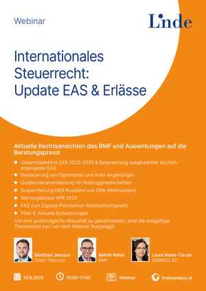 Internationales Steuerrecht: Update EAS & Erlässe