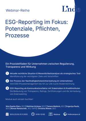 ESG-Reporting als Kommunikationsfaktor mit Stakeholdern & Kreditinstituten