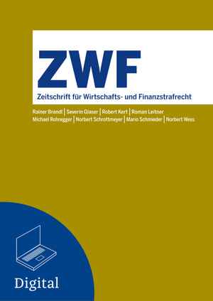 Zeitschrift für Wirtschafts- und Finanzstrafrecht