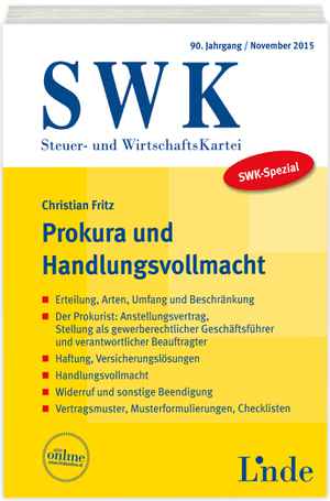 SWK-Spezial Prokura und Handlungsvollmacht