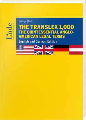The Translex 1,000 – The Quintessential Anglo-American Legal Terms