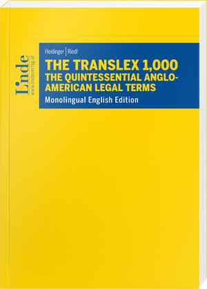 The Translex 1,000 – The Quintessential Anglo-American Legal Terms