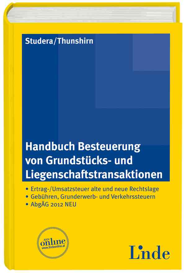 Handbuch Besteuerung von Grundstücks- und Liegenschaftstransaktionen