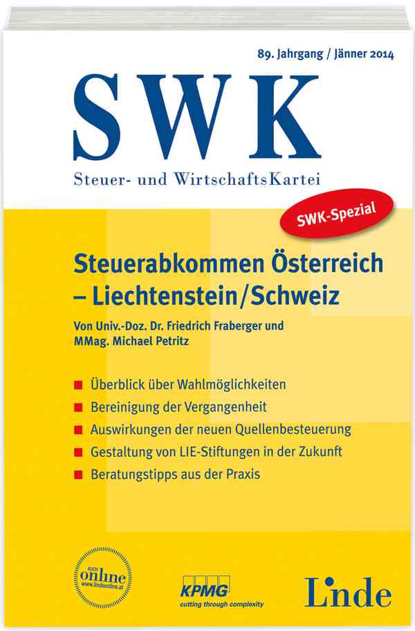 SWK-Spezial Steuerabkommen Österreich-Liechtenstein/Schweiz