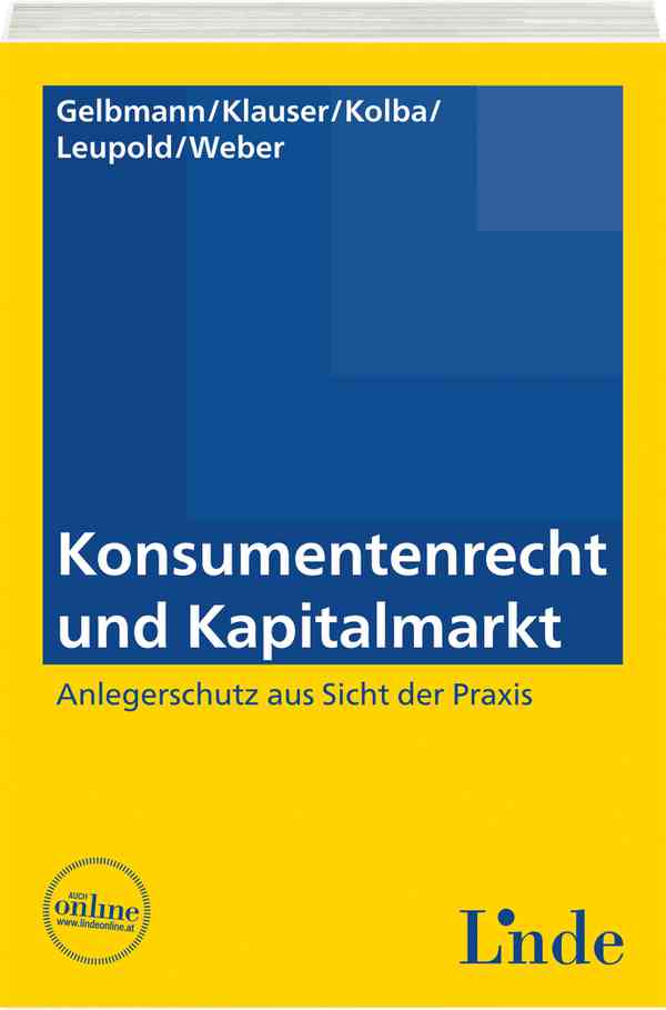 Konsumentenrecht und Kapitalmarkt
