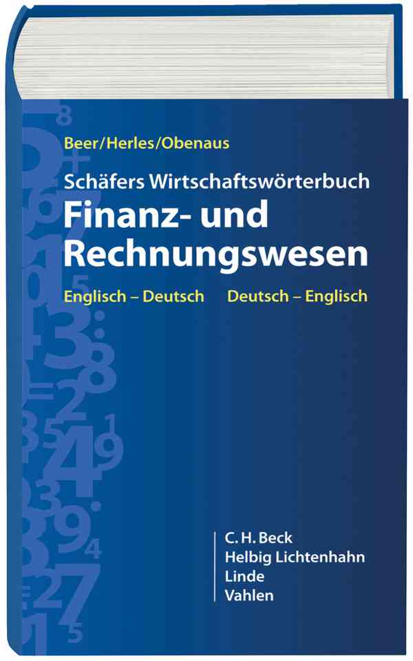 Schäfer Wirtschaftswörterbuch Finanz- und Rechnungswesen