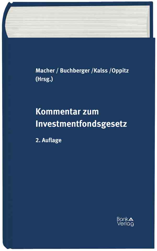 Kommentar zum Investmentfondsgesetz