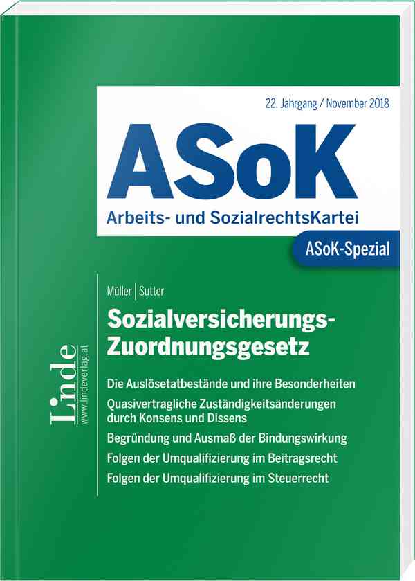 ASoK-Spezial Sozialversicherungs-Zuordnungsgesetz