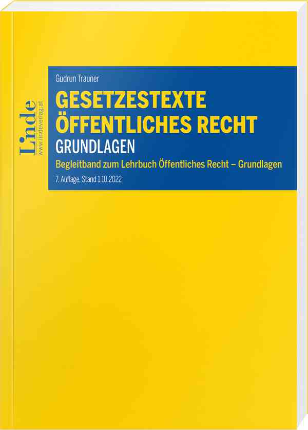 Gesetzestexte Öffentliches Recht - Grundlagen