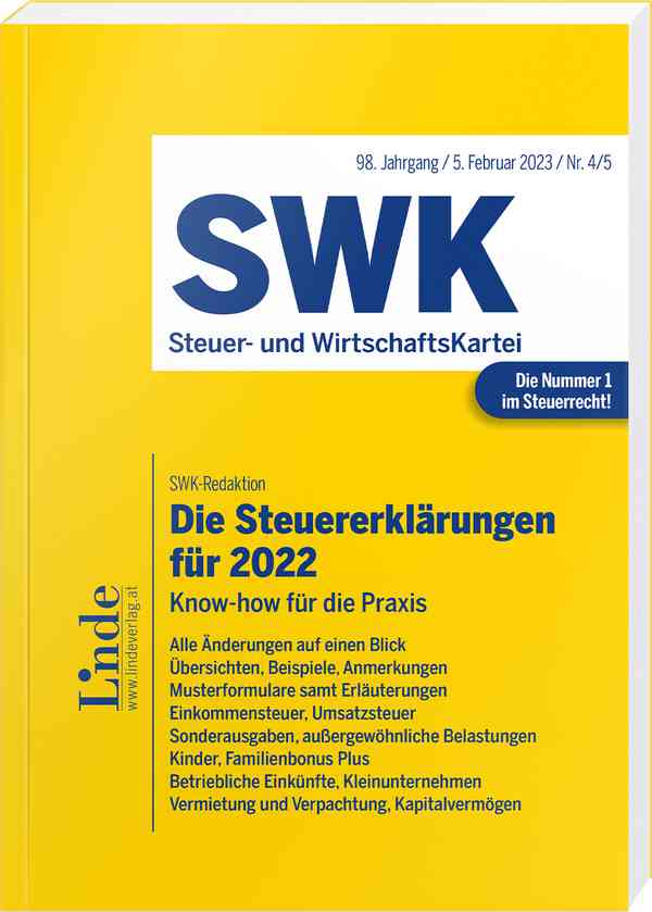 Die Steuererklärungen für 2022