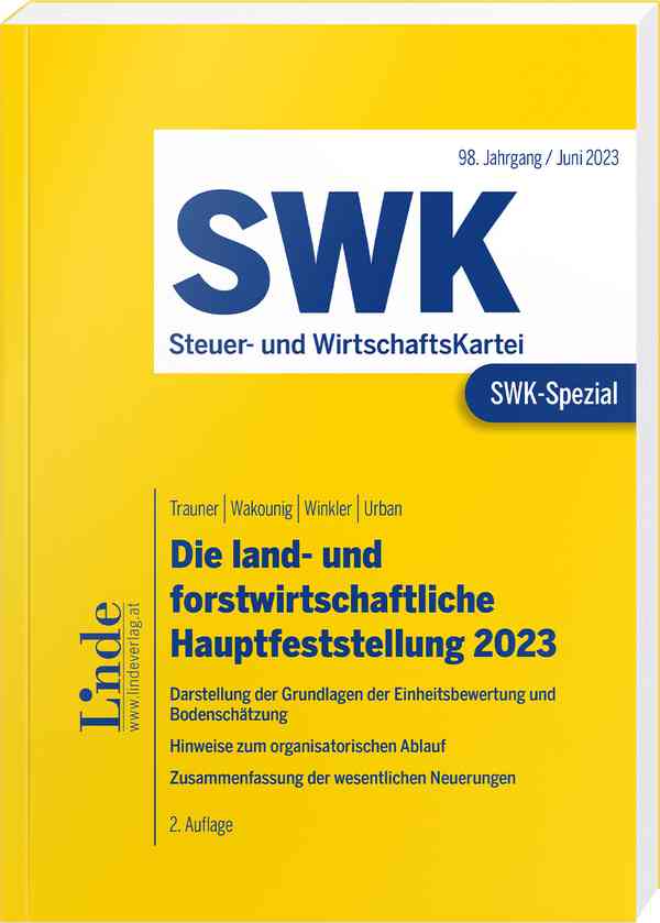 SWK-Spezial Die land- und forstwirtschaftliche Hauptfeststellung 2023