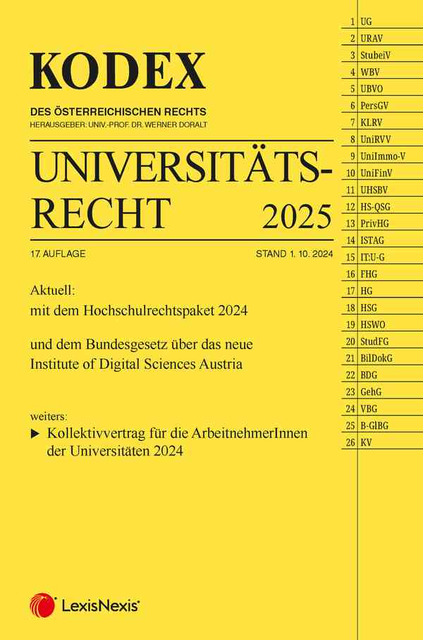 Kodex Universitätsrecht 2025