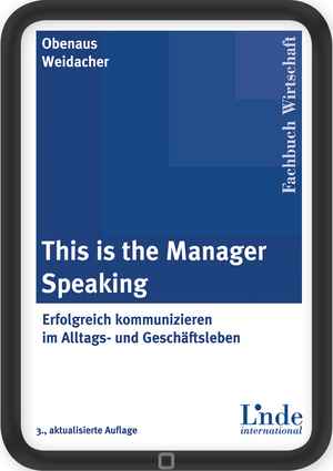 This is the manager speaking