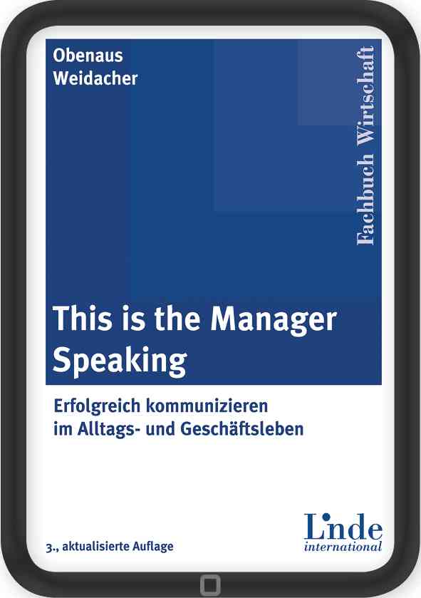 This is the manager speaking