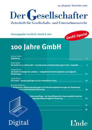 100 Jahre GmbH