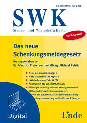 SWK-Spezial Das neue Schenkungsmeldegesetz