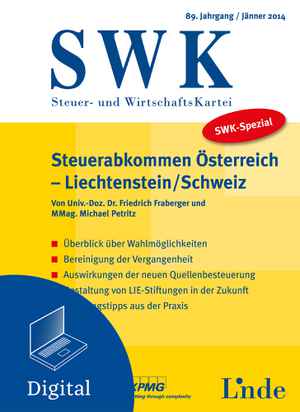 SWK-Spezial Steuerabkommen Österreich-Liechtenstein/Schweiz
