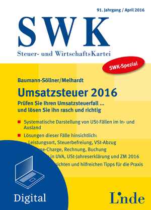 SWK-Spezial Umsatzsteuer 2016