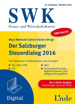 SWK-Spezial Der Salzburger Steuerdialog 2016
