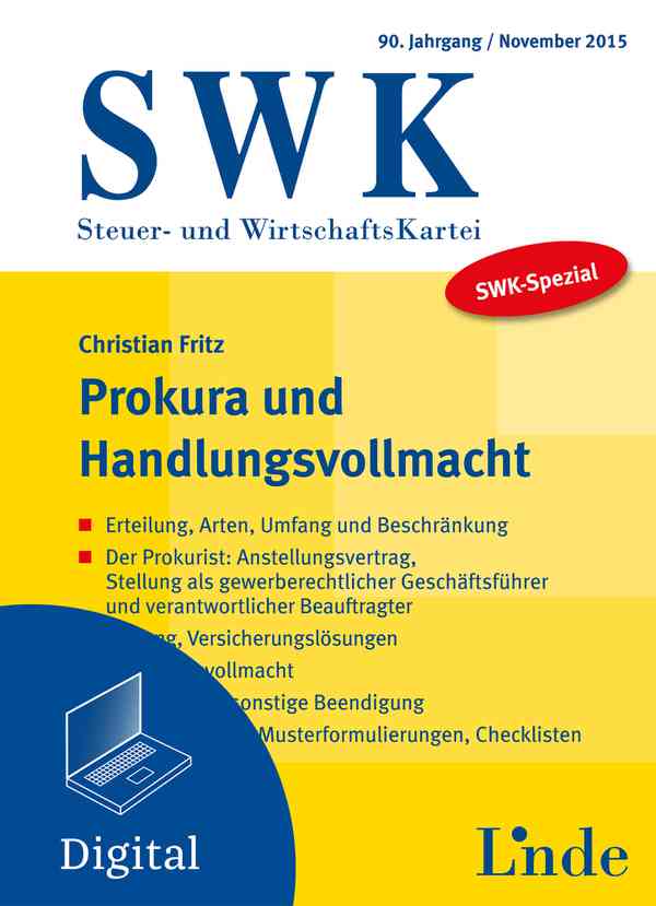 SWK-Spezial Prokura und Handlungsvollmacht