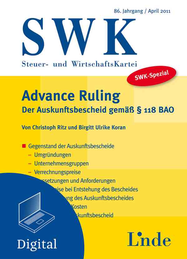 SWK-Spezial Advance Ruling