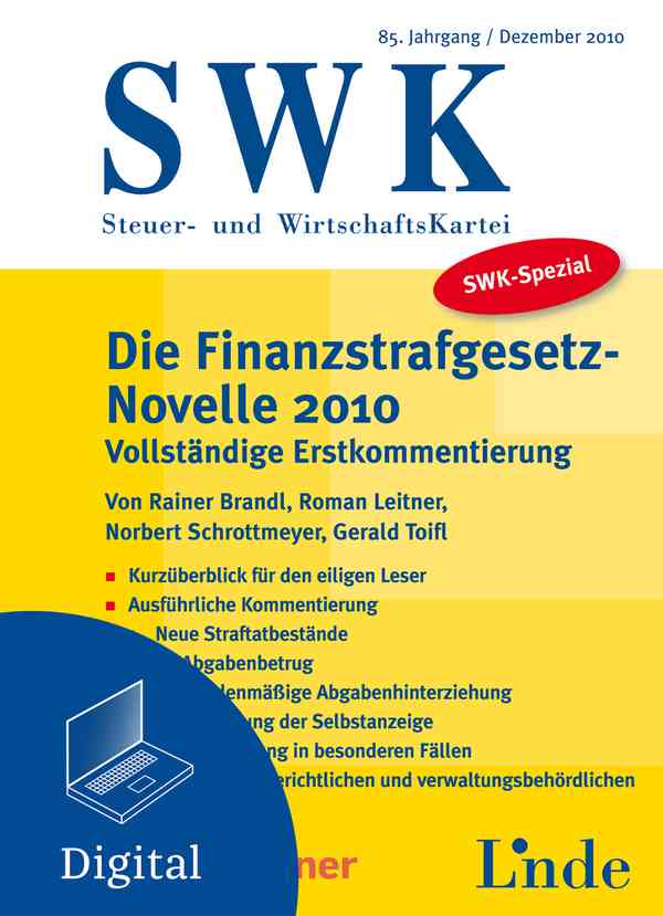 SWK-Spezial Finanzstrafgesetz-Novelle 2010