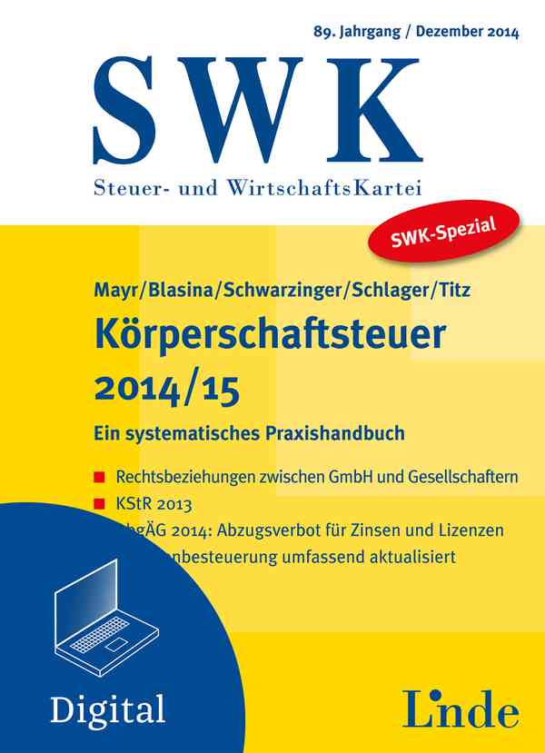 SWK-Spezial Körperschaftsteuer 2014/15