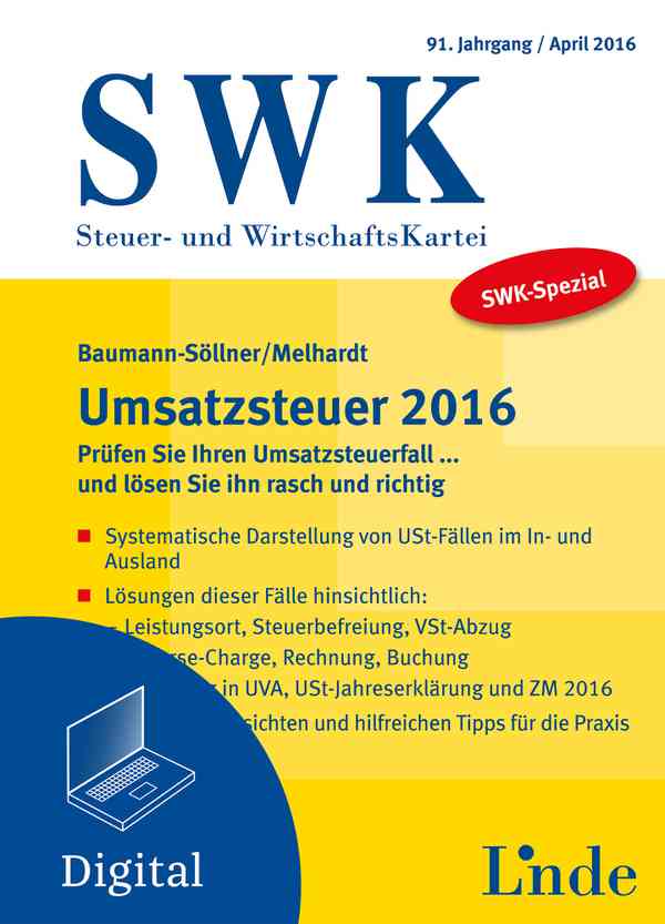 SWK-Spezial Umsatzsteuer 2016