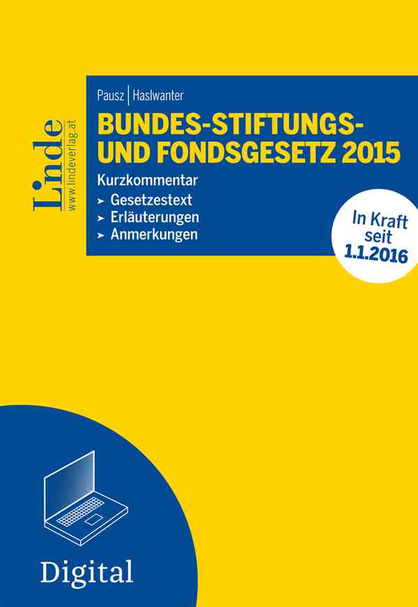 BStFG | Bundes-Stiftungs-und Fondsgesetz 2015
