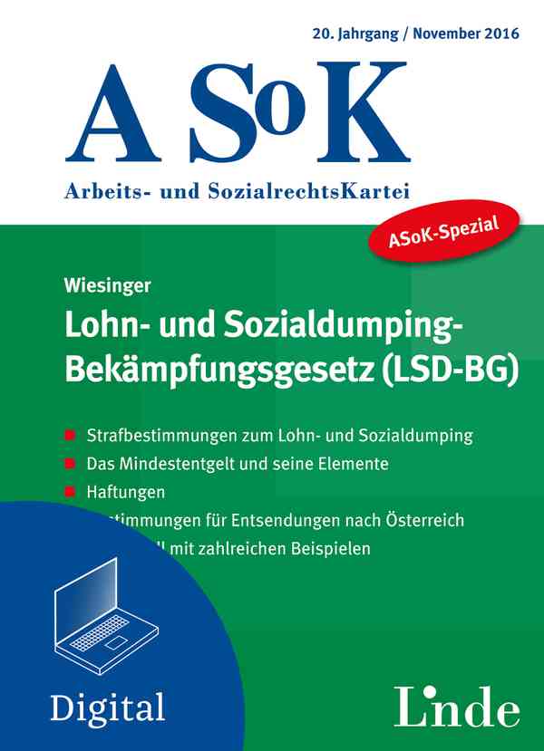 ASoK-Spezial Lohn- und Sozialdumping-Bekämpfungsgesetz (LSD-BG)