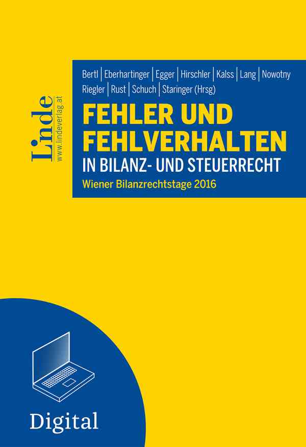 Fehler und Fehlverhalten in Bilanz- und Steuerrecht