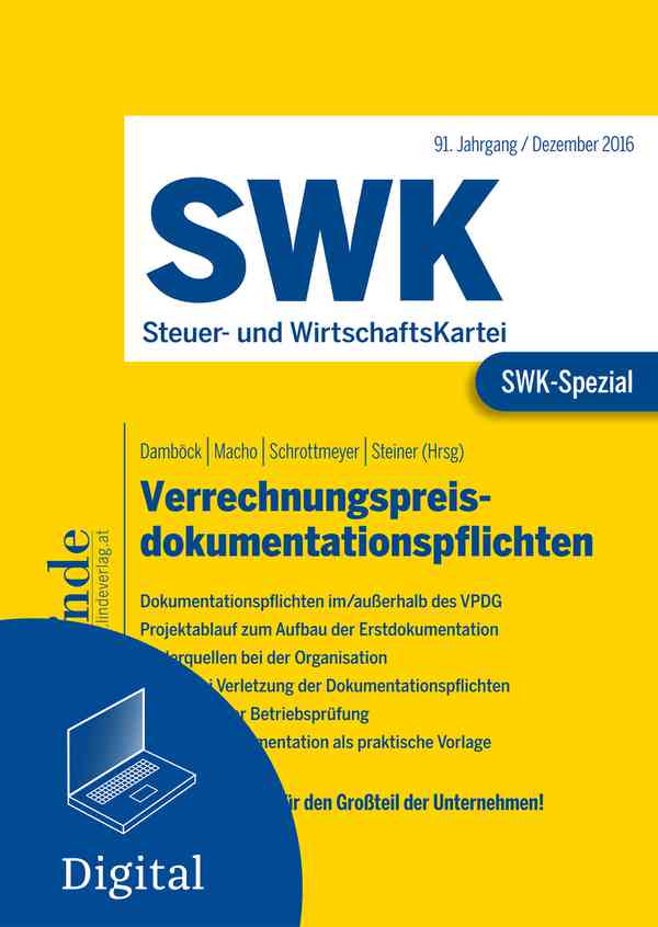 SWK-Spezial Verrechnungspreisdokumentationspflichten