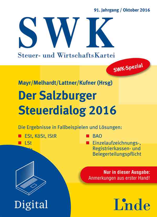 SWK-Spezial Der Salzburger Steuerdialog 2016