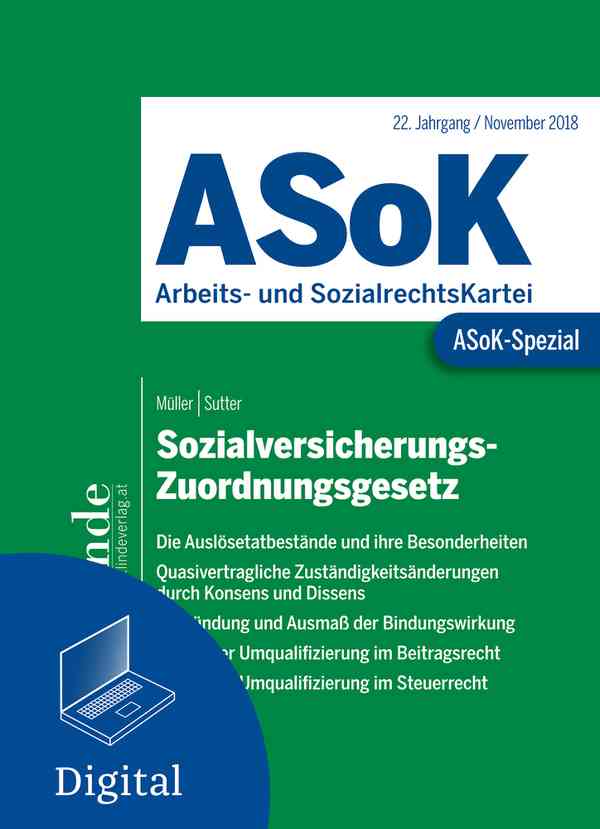 ASoK-Spezial Sozialversicherungs-Zuordnungsgesetz