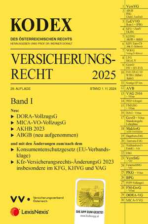 Kodex Versicherungsrecht 2025 Band I
