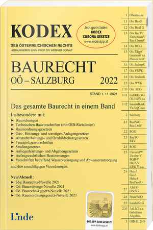 KODEX Baurecht OÖ - Salzburg 2022