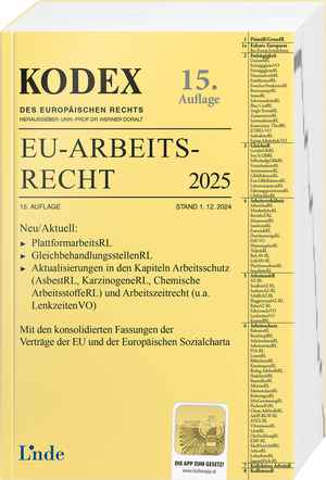 KODEX EU-Arbeitsrecht 2025